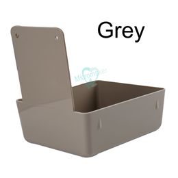 Dental Box 7 Colours Plastic Colourful Working Pan Tray Box Durable Storage Case With Metal Clip Holder For Dental Laboratory