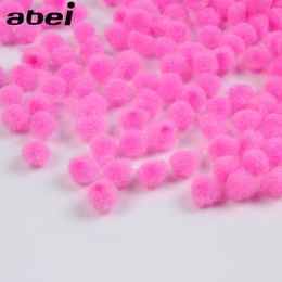 2000pcs/lot 6mm Pink Pompom Ball Soft Fluffy Furball DIY Handmade Crafts Accessories Wedding Party Decoration