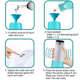 0.25 fast Foam Soap Dispenser Hand Wash Washer Infrared 3 adjustable foaming grades intelligent foam Soap Dispenser wholesale