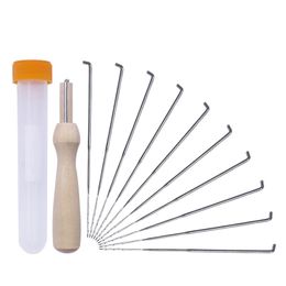 1Set DIY Felting Tools Felt Kit with Needle Craft Kit Wool Felting DIY PIN Felting Needle Tool Set Felting Needles Clear Bottle