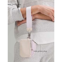 luluemmon lemon Wristlet Pink Keychain Mini Yoga Bag Mini Around Wristlet Wallet Portable Keychain Wallet Mini Pocket 14