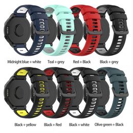Suitable For Garmin Forerunner 220/230/235/735XT Watch Band Strap Two-color Silicone Replacement Wristband Waterproof
