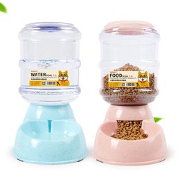3.8L Large Automatic Pet For Feeder Drinking Fountain For Cats Dogs Environmental Plastic Dog Food Bowl Pets Water Dispenser