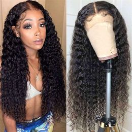 New female Wig Black long curly hair small curly explosive head wig