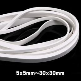 1/2/3/5Meter Square Sponge Strip White Silicone Foamed Rubber Doors Windows Gasket Trim Seal 5x5mm-20x30mm