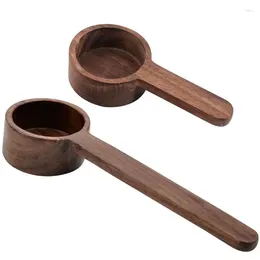 Coffee Scoops Walnut Measuring Scoop Wooden Spoon Beans Bar Kitchen Item Tools For Home