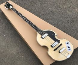 natural wood finish Hofner BB2 bass guitar violin body style basse top quality HCT bajo designed in German1070621