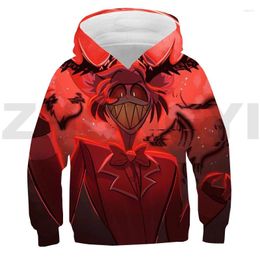 Men's Hoodies Anime Hazbin 3D El Oversized Sweatshirt Harajuku Japnaese Streetwear Boys Baby Comfortable Long Sleeve Casual Clothes