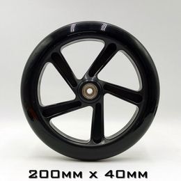 110mm 120mm 145mm 180mm 200mm big wheel Scooter Wheels 20cmX4cm Diameter Cart Wheel 145/180mmx30mm Durable PU With bearing