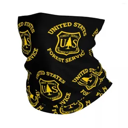 Scarves US Forest Service USFS Bandana Neck Gaiter Printed Balaclavas Wrap Scarf Multi-use Headwear Outdoor Sports Unisex Adult Washable