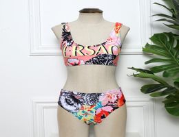 2020 Sexy Leopard Bikini Swimsuit Print High Rise Two Pieces Swimsuit Sets New Swimwear Beach Wear Women Clothes8045414
