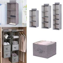 New Creative Hanging Clothes Household Hanging Drawer Box Underwear Sorting Storage Wall Wardrobe Closet Shelves Organizadores