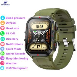 Watches New Men's Smart Watch Bluetooth Call IP68 Waterproof Blood pressure Heart Rate Sleep Monitoring Outdoor Sport Smartwatch Men