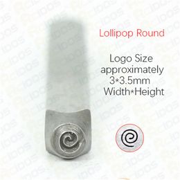 Lollipop Design 3-4mm Metal Jewelry Design Stamps,DIY Bracelet/jewelry symbols steel stamp
