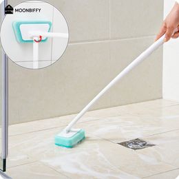 Home Toilet Cleaning Brush Durable Washable Bathroom Wipe Long Handle Tool Multifunctional Sponge Kitchen Tools Portable Tools
