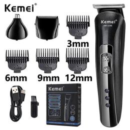 Trimmers 3in1 Rechargeable Shaver Hair Trimmer Electric Nose Clipper Professional Men Beard Razor Haircut Cutting Machine Styling KM1506