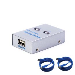 Hubs USB Auto Switch 2 Ports usb Converter Splitter for 2 PC Share USB Peripherals Printer Office Home usb2.0 hub