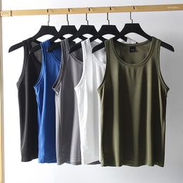 Men's Tank Tops Cut Out Summer Cool Breathable Cationic Tank-Top