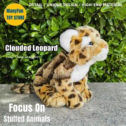 Plush Dolls Clouded Leopard High Fidelity Big Cats Plus Jaguar Plus Toys Lifelike Animals Simulation Stuffed Doll Kawai Toy Gifts Kids J240410