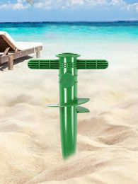 Sun Beach Umbrella Fasten Base Durable Plastic Fixing Anchor Stand Spike Outdoor Garden Patio Sunshade Net Auger Holder Comfy