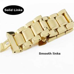 Watch Bands Watch Band 12 14 15 16 17 18 19 20 21mm 22mm 23mm 24mm Stainless Steel Watch Strap Curved End Butterfly Buckle Strap BraceletL2404