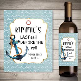 20pcs Anniversary Wedding Custom Wine Labels Personalised Marriage Wine Bottle Stickers Birthday Party Diy Wedding Favours