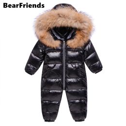 winter snow overalls baby wear clothing clothes snowsuit duck down jacket for kids girl coat Park infant overcoat boy jumpsuit