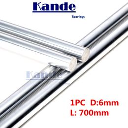 Kande Bearings 1pc d: 6mm 650 700 750 800mm chrome plate 3D printer rod shaft linear shaft chrome plated rod shaft CNC parts