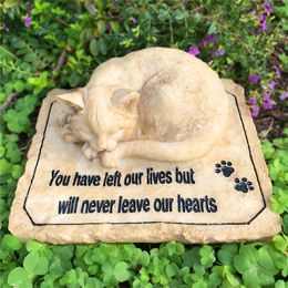 Personalised Cat Memorial Stones Pet Memorial Stones Garden Stones Grave Markers Engrave with Name and date JSYS
