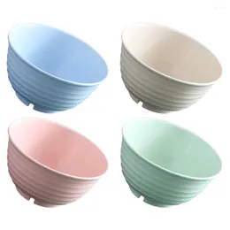 Dinnerware Sets 4 Pcs Bowl Ramen Bowls Kitchen Soup Rice Cereal Home Household Tableware Salad Serving Unbreakable