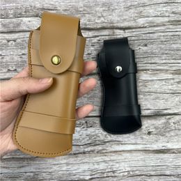 Leather Pocket Knife Sheath Horizontal Carry Leather Knife Pouch Belt EDC Leather Folding Knife Snap for Case Knife Hols