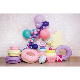 Yeele Candy Shop Theme Party Photocall Sweet Baby Birthday Backdrops Donut Ice Cream Photographic Backgrounds For Photo Studio