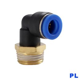 1PCS Pneumatic Connector PC/PCF/PL/PLF 4/6/8/10/12 Mm Fitting Thread 1/8" 1/4" 3/8" 1/2" Air Tube Female Straight Hose