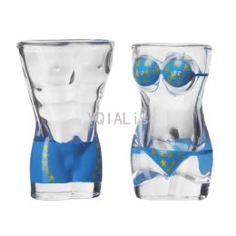 8 Style Human Body Art Shot Glass Gifts Valentine's Day Bullet Small Wine Cup Creative Painting Vodka Soju Drinkware