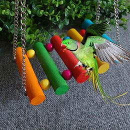 Birds Toy Pet Bird Parrot Parakeet Budgie Cockatiel Cage Hut Nest Bird Toys Hammock Swing Toy Hanging Toy for Pet Supplies tools