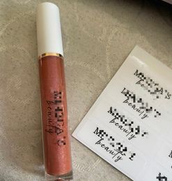 100PCS Personalized Lip Gloss Tube Sticker Lip Cream Paste Custom Eyelash Case Transparent Eyebrow Pencil Label Name