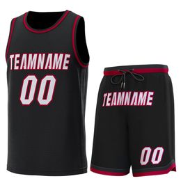 Custom Men Casual Training Jersey Sew Letter/Number Basketball Set Student Campus Sports School Uniforms Exercise For Adult