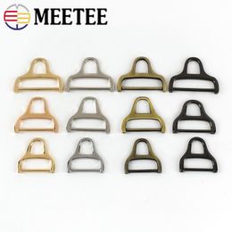 5/10pcs Meetee 25/31/38mm Handbag Metal Buckles Bag Side Clip Buckle Webbing Strap Hanger Connector Clasp DIY Hardware Accessory