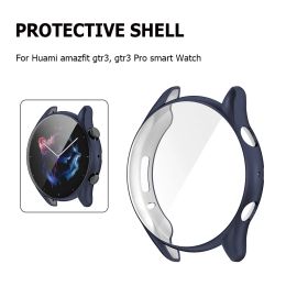 Screen Protector Flexible Cover for Huami Amazfit GTR 3/GTR 3 Pro Watch Case Protective Cover Bumper TPU Scratch-resistant Shell
