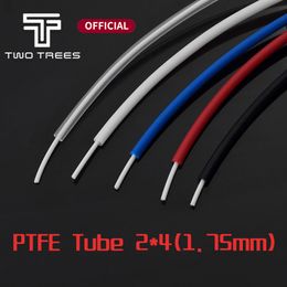 1M PTFE Tube ID 2mm OD 4mm PiPe to J-head hotend RepRap Rostock Bowden Extruder for 3D print motor V5 V6 1.75mm filament
