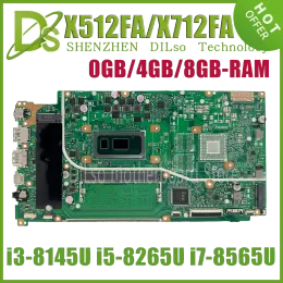 Motherboard KEFU X512FA Mainboard For Asus VivoBook X512FB X512FF X712FA X512FJ X512FJG Laptop Motherboard With I3I5I7/8th 4GB/8GBRAM V2G