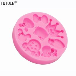 Crown Silicone Rubber Flexible Food Safe MOld mould-resin, clay, fondant, chocolate, candy,Butterfly Knot Fondant Silicone Mold