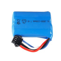 Lipo battery For UDI 001 UDI001 Huanqi 960 Remote control boat speedboat toy parts 7.4V 1100mAh 18500 2S with SM-4P Plug Battery