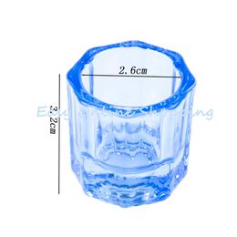 10cs Glass Dappen Dishes Tiny Mixing Bowls for Dental,Dental Octagonal Cup