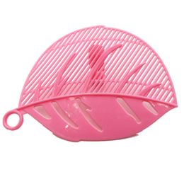 Rice Wash Filtering Baffle Sieve Beans Peas Washing Philtre Drain Board Snap-type Leaf Shape Rice Cleaning Strainer Gadget