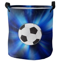 Sport Football Art Soccer Dirty Laundry Basket Foldable Waterproof Home Organiser Basket Clothing Children Toy Storage Basket