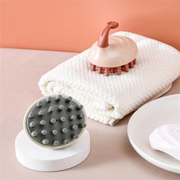 Silicone Head Massage Comb Household Shampoo Brush Hair Cleaning Shampoo Comb Bath SPA Massage Brush Hair Brush Head Care Tools