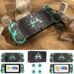 Chargers Hard Case Tv Dock Charger Crystal Shell Protector for Nintendo Switch Ns Oled Joycon Tpu Soft Hand Grip Thumb Stick Cap Cover