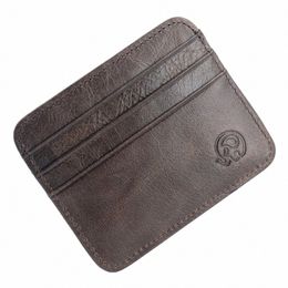 import Cowhide Leather Lichi Pattern Men's Wallet Sort Woman Credit Card Vintage Style Credit Card Holder C Purse lambskin Z9er#