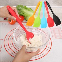 2pcs Kitchen Silicone Cream Butter Cake Spatula Mixing Batter Scraper Brush Butter Mixer Cake Brushes Baking Tool Kitchenware